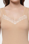 Floret Cotton Camisole (Pack of 2) - Skin Black — thumbnail 5